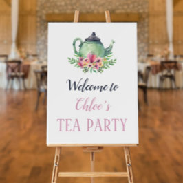しっかりとしたフォームボードのティーパーティー歓迎サイン