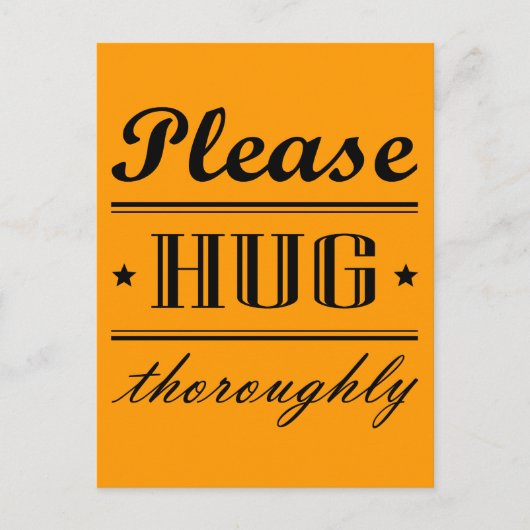 しっかり抱きしめて ポストカード (正面)