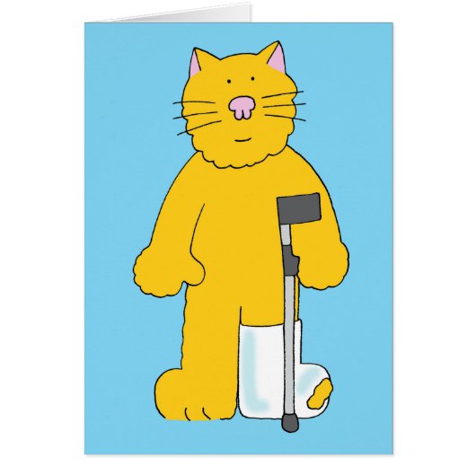 しっくいの脚の折れた脚の猫 (正面)