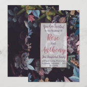 しっとりした模様 招待状 (正面/裏面)