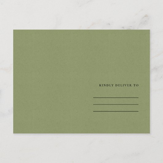 しっとりとしたカクタス オレンジ 水を節約 SAVE THE DATE 案内ポストカード (裏面)