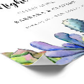 しっとりとしたサボテン Welcome to the night before ポスター (角)