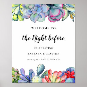 しっとりとしたサボテン Welcome to the night before ポスター