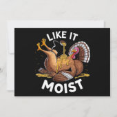 しっとりとした感謝祭のターキーグレービー シーズンカード (正面)