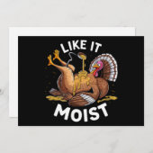 しっとりとした感謝祭のターキーグレービー シーズンカード (正面/裏面)