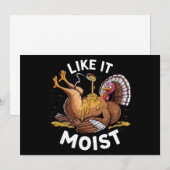 しっとりとした感謝祭の七面鳥のソースが好き 招待状 (正面/裏面)