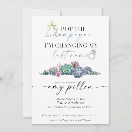 しっとりウェディング招待状コレクション 招待状 (正面)