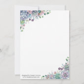 しっとりウェディング招待状コレクション 招待状 (裏面)