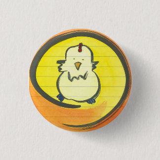 しっと言って追い払いますオレンジボタン4.11.12のEnsoをしっと言って追い払って下さい 缶バッジ