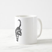 しっぽが上がったエネルギッシュな猫 コーヒーマグカップ (正面右)