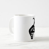 しっぽが上がったエネルギッシュな猫 コーヒーマグカップ (正面左)