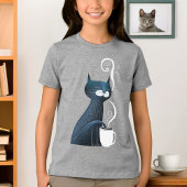 しっぽで茶の温度をテスト トライブレンドＴシャツ