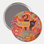 しっぽとネコ マグネット (正面/裏面)