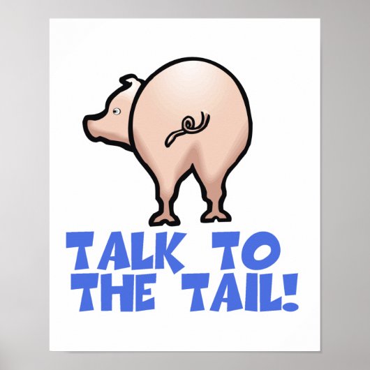 しっぽの豚と話す ポスター (正面)