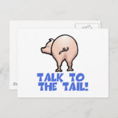 しっぽの豚と話す ポストカード (正面/裏面)