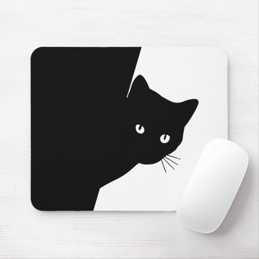 しっぽり黒猫 マウスパッド (マウス)