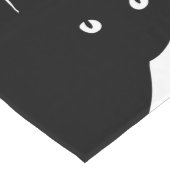 しっぽり黒猫 ロングテーブルランナー (コーナー)