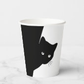 しっぽり黒猫 紙コップ (裏面)