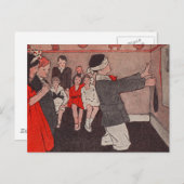 しっぽをピンで刺すロバ ポストカード (正面/裏面)