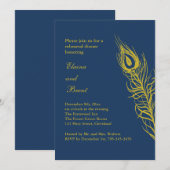 しっぽを振ってリハーサルディナー 招待状 (正面/裏面)