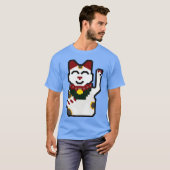 しっぽを振る猫のギフト Tシャツ (正面フル)