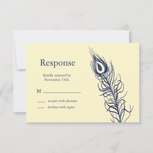 しっぽを振るRSVP 出欠カード (正面)