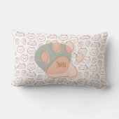 しっぽパーソナライズされたい猫枕 ランバークッション (裏面)