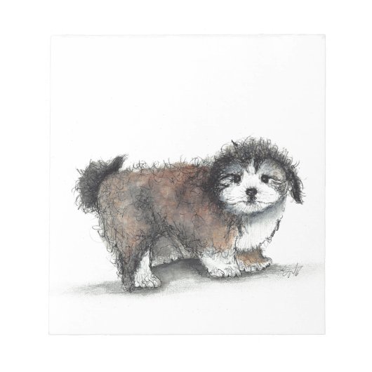 しっ子犬ペット ノートパッド (正面)