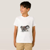 しっ子犬ペット Tシャツ (正面フル)