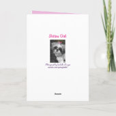 しつ女の子グリーティングカード カード (裏面)