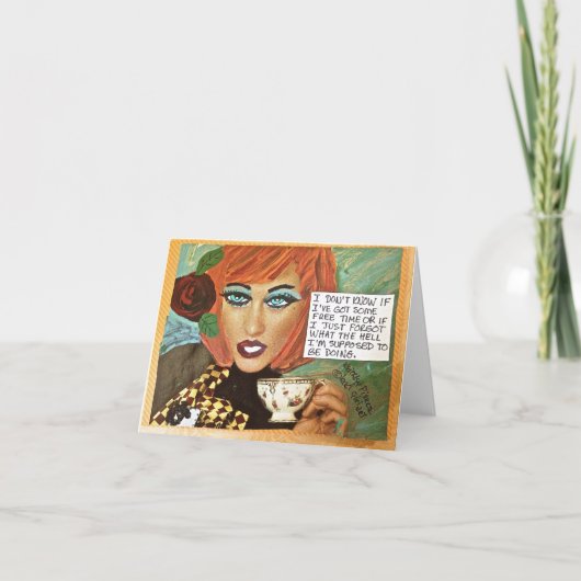 している私はである何NOTECARD-FREEの時間または カード (正面)