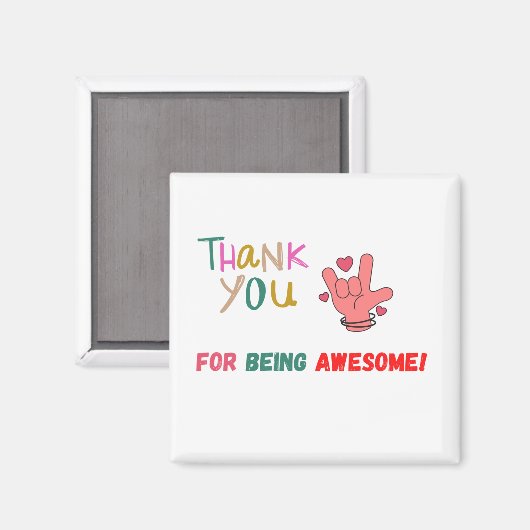 ～してくれてありがとう素晴らし マグネット (正面/裏面)