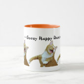 して下さいべたつく物"ねばねばした幸せなダンスのマグ"を マグカップ (中央)