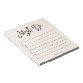 ～しなければならない |トレンディー赤面ピンクTo-Doリスト ノートパッド (アングル)