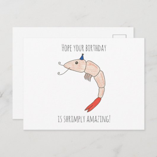 しなやかなアメージング誕生日はがき シーズンポストカード (正面/裏面)