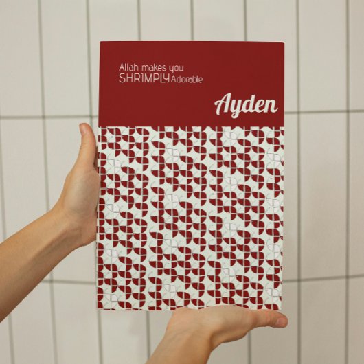 しなやかなレトロホワイトレッド子供部屋カスタム ポスター