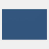 しなやかな可愛いレトロ子供部屋パターンイエローブルー ラッピングペーパーシート (正面3)