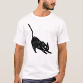 しなやかな猫 Tシャツ (正面)