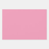 しなやかな美しい子供部屋パターンピンクティール（緑がかった色） ラッピングペーパーシート (正面3)