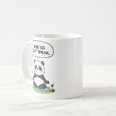 「しなやかに生きる」パンダデザイン コーヒーマグカップ (正面左)