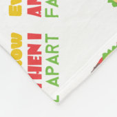 しばしば私は離れておもしろいなタコス火曜日ころびます フリースブランケット (角)