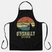 しばしば退職した魚釣りおもしろい退職 エプロン (正面)