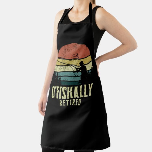しばしば退職した魚釣りおもしろい退職 エプロン (インサイチュ)