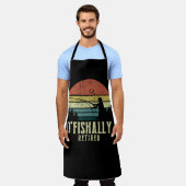 しばしば退職した魚釣りおもしろい退職 エプロン (着用した状態)
