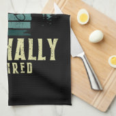 しばしば退職した魚釣りおもしろい退職 キッチンタオル (四つ折り)