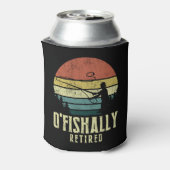 しばしば退職した魚釣りおもしろい退職 缶クーラー (缶裏面)