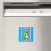 しばらくしてワニ またね ワニ 面白い アリゲーター マグネット (インサイチュ (食洗機))