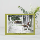 しばらくの間座って - 新築祝いの招待 招待状 (スタンド正面)