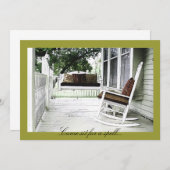 しばらくの間座って - 新築祝いの招待 招待状 (正面/裏面)