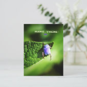 しばらく我慢して、紫のビートル ポストカード (スタンド正面)